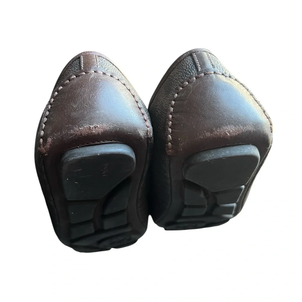 Michael Kors Dark Brown Fulton Moccasin with Gold Logo - Picture 3 of 3